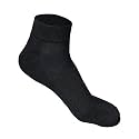 LOURYN KOULYN® Bamboo Socks for Men | Quarter Length | Odour-Free &amp; Breathable | Padded Base &amp; Anti-bacterial | Cotton Socks