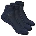 LOURYN KOULYN® Bamboo Socks for Men | Quarter Length | Odour-Free &amp; Breathable | Padded Base &amp; Anti-bacterial | Cotton Socks