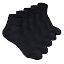 LOURYN KOULYN® Bamboo Socks for Men | Quarter Length | Odour-Free &amp; Breathable | Padded Base &amp; Anti-bacterial | Cotton Socks