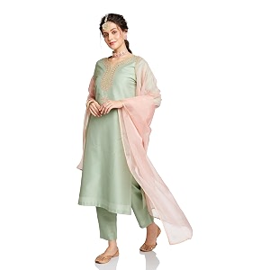 Amazon Brand - Myx Womens Embroidered Kurta