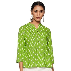 amazon brand - myx women39s embroidered regular fit kurta in cotton