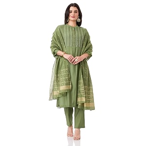 Amazon Brand - Myx Womens Embroidered Kurta