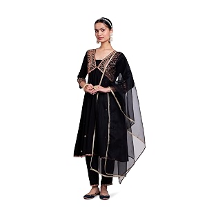 Amazon Brand - Myx Womens Embroidered Anarkali
