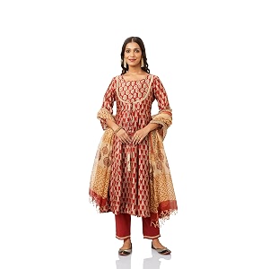Amazon Brand - Myx Womens Silk Chanderi