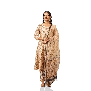 Amazon Brand - Myx Womens Silk Chanderi