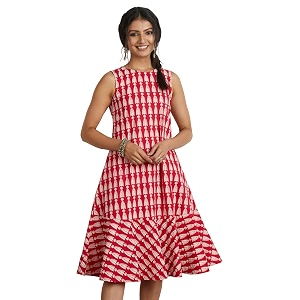 amazon brand - myx women rayon a-line dress