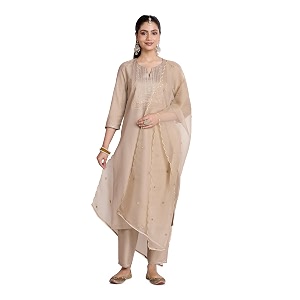 Amazon Brand - Myx Womens Embroidered Kurta