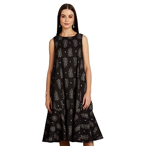 amazon brand - myx women39s rayon knee-length a-line dress available in plus sizes
