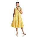 Amazon Brand - Myx Women's Rayon Knee-Length A-Line Dress (Available in Plus Sizes)