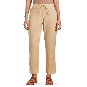 amazon brand - myx women cotton rich slim pants available in plus sizes