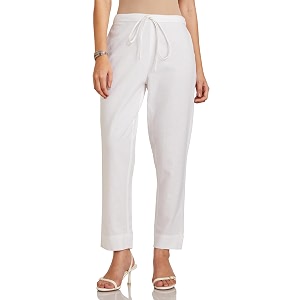 amazon brand - myx women cotton rich slim pants available in plus sizes