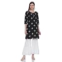 Amazon Brand - Myx Women Printed Kurta and Sharara Set in Cotton (Available in Plus Sizes)