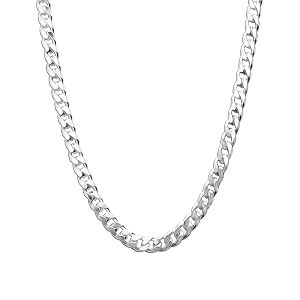 nora nico 925 sterling silver bis hallmarked 65 mm italian curb link chain necklace for men 20 inches