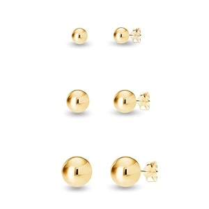 amazon brand - nora nico 925 sterling silver bis hallmarked earring set for women