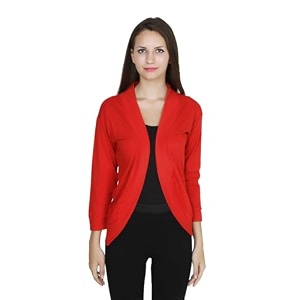 amazon brand - nora nico women39s cotton shrug with 34th sleeves