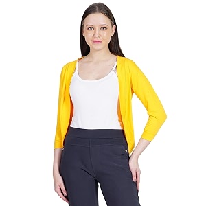 amazon brand - nora nico women39s cotton shrug with 34th sleeves