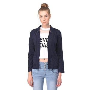 amazon brand - nora nico women39s cotton v-neck shrug nn-1707navy-s_navy blue_s