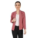 Amazon Brand - Nora Nico Women's Cotton Full Sleeves Jacket Poncho, Summer Shrug for Ladies-Red Melange, S