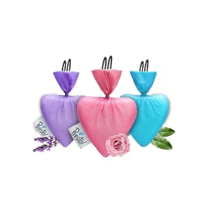 amazon brand - presto camphor heart shape air freshener  assorted  pack of 3  lavender rose and original  long lasting  air freshener for car home amp office