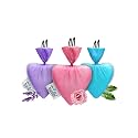 Amazon Brand - Presto! Camphor Heart shape Air Freshener | Assorted | Pack of 3 | Lavender, Rose And Original | Long Lasting | Air Freshener for Car, Home & Office