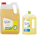 Amazon Brand - Presto! Dishwash Gel - 5 L (Lemon) & Disinfectant Surface/Floor Cleaner - 2 L (Citrus)