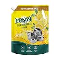 Amazon Brand - Presto! Dishwash Gel | Lemon | 5 L Refill Value Pack | Dishwash Liquid | Cuts Through Grease | Safe On Hands