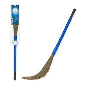 amazon brand - presto floor grass broom  pack of 1 green