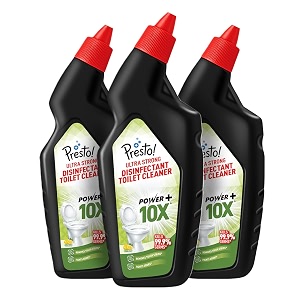 amazon brand - presto ultra strong disinfectant toilet cleaner 1l  citrus