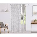 Amazon Brand - Solimo 100% Cotton Rod Pocket Opaque Door Curtains, 7 Feet (Set of 2), Cherry Blossom