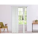 Amazon Brand - Solimo 100% Cotton Long Door Semi Sheer Curtains, 9 Feet (Set of 2), Leafy Steam, Eyelet, Leafy Steam, Multi, Floral