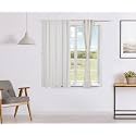 Amazon Brand - Solimo 100% Solid Cotton Rod Pocket Opaque Window Curtains, 5 Feet (Set of 2), White
