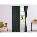 Amazon Brand - Solimo 100% Solid Cotton Long Door Semi Sheer Curtains, 9 Feet (Set of 2), Grey, Rod Pocket Curtains