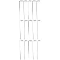Amazon Brand - Solimo 16 Inch Super Long and Strong Trellis Metal Plant Support (Green, 16 x 3 inches, Pack of 15) | Plant Suporters for Climbing Vines and Plants, Rust Resistance