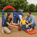 Amazon Brand - Solimo 3-in-1 Garden Castle Slide &amp; Swing for Indoor &amp; Outdoor Use | for Kids 2-8 Years Old | Safe &amp; Fun | Ideal for Boys &amp; Girls | Toy for Kids | Easy Assembly, Multicolor