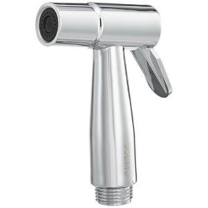 amazon brand - solimo acrylonitrile butadiene styrene health faucet gun only  chrome finish pack of 1