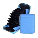 Amazon Brand - Solimo Andrew Genuine Leather RFID Blocking Card Holder Ultra Strong Stitching 10 Card 2 Currency Holder 1 ID Window for Men and Women (11.5CM X9.5CM)