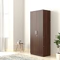 Amazon Brand - Solimo Chester Engineered Wood Wardrobe, Walnut, 2 Door
