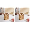 Amazon Brand - Solimo Decorative Metal Urban Lantern and Tealight Candle Holder | Home Décor &amp; Gifting (Pack of 2)