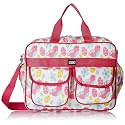 Amazon Brand - Solimo Diaper Bag with 4 Outside Pockets,Pack of 1, Pink