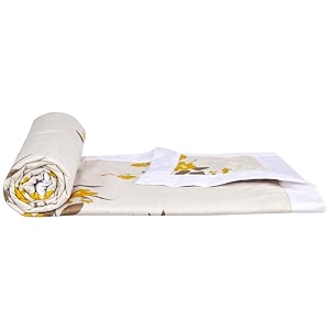 amazon brand - solimo double microfiber quilt100 microfiber exterior120 gsmfor mild winters and ac rooms diamond beige