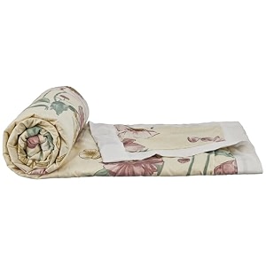 amazon brand - solimo double microfiber quilt100 microfiber exterior120 gsmfor mild winters and ac rooms brown foliage