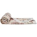 Amazon Brand - Solimo Double Microfiber Quilt|100% Microfiber Exterior|120 GSM|for Mild Winters and Ac Rooms (Lavender Meadow)