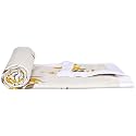 Amazon Brand - Solimo Double Microfiber Quilt|100% Microfiber Exterior|120 GSM|for Mild Winters and Ac Rooms (Diamond Beige)