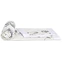 Amazon Brand - Solimo Double Microfiber Quilt|100% Microfiber Exterior|120 GSM|for Mild Winters and Ac Rooms (Geometric Pastel),White