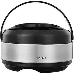 amazon brand - solimo double wall hot pot casserole 1700 ml