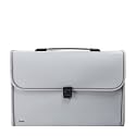 Solimo Expanding File Folder with 13 Pockets, Handle, and Buckle Closure, for A4 Size Documents (Grey)