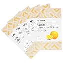 Amazon Brand - Solimo Face Sheet Mask, Orange, Pack Of 5