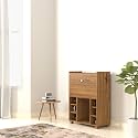 Amazon Brand - Solimo Filker Engineered Bar Cabinet Table (Knotty Wood Finish)