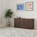 Amazon Brand - Solimo Frall Engineered Wood Sideboard, Acacia Dark