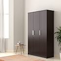 Amazon Brand - Solimo Grants Engineered Wood 3 Door Wardrobe (Wenge Finish)